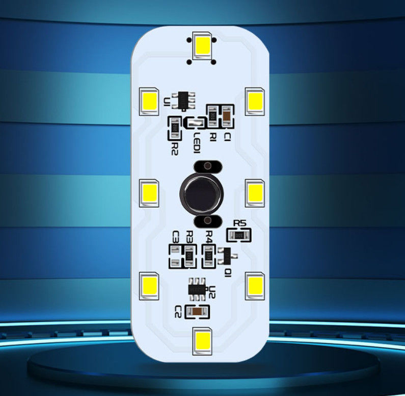 Produsen PCB Rigid Multilayer Dengan 12 LED Cahaya Tinggi Untuk Membaca Mobil Lampu Dukungan Switch Sentuh USB Pengisian