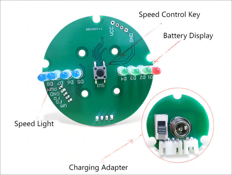Desain dan Pabrik PCB Untuk Pistol Fascia Motor Tanpa Sikat Mendukung Peraturan Kecepatan Empat Tahap