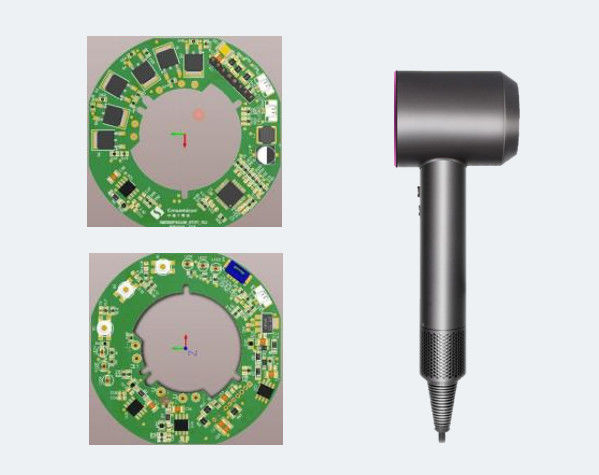 Perangkat PCB permukaan dengan jembatan penuh IPM untuk pengering rambut dengan tekanan tinggi kecepatan tinggi Non-induktif FOC