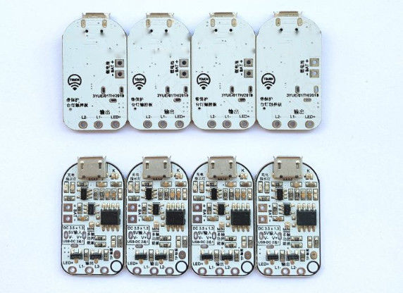 PCBA Untuk Lampu Meja Kontrol Sentuh Dengan Tiga LED Dimming Stepless Mendukung Perlindungan Pengisian Dan Pelepasan