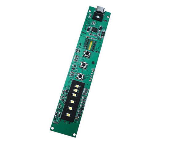 FR-4 Single Layer PCB Fabrication Assembly Untuk RF Beauty Dengan Konektor USB