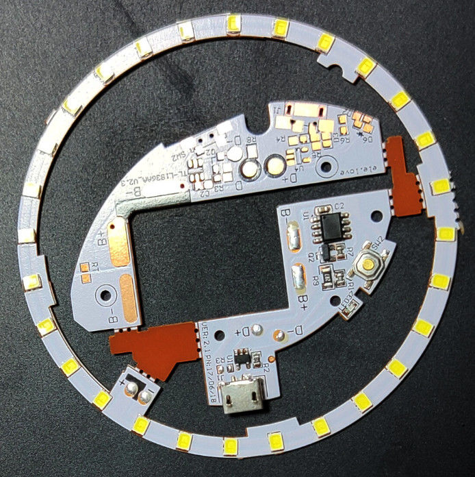 Single Layer Flex PCB Manufacturing Untuk Mini Makeup Mirror LED Light Dengan Konektor USB
