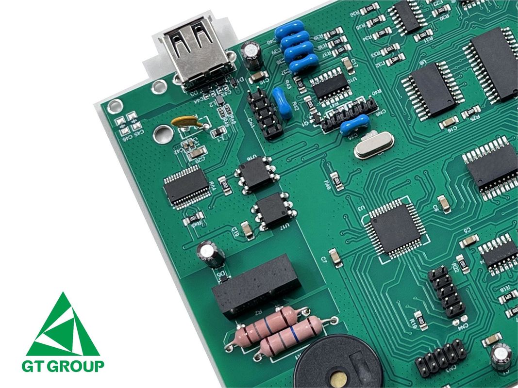 PCBA Mainboard Digunakan dalam Medical Electronic Printed Circuited Board Assembly 1.60mm 2L 1/1oz Green Solder Mask HASL(LF