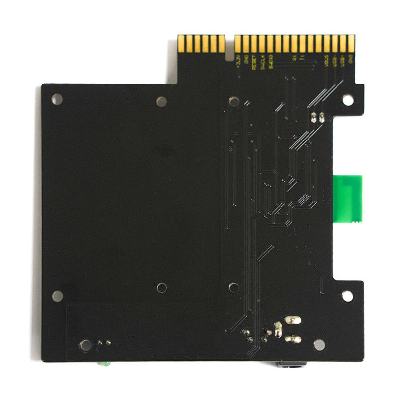 Printed Circuit Board Rohs Compliant & UL Certified FR-4 PCBA Dengan Solder Mask Warna Hitam 1oz Tembaga