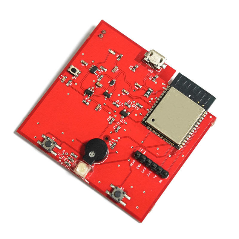 UL Certified Double Layer Red FR-4 Printed Circuit Board PCBA Untuk Manufaktur Elektronik